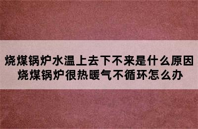 烧煤锅炉水温上去下不来是什么原因 烧煤锅炉很热暖气不循环怎么办